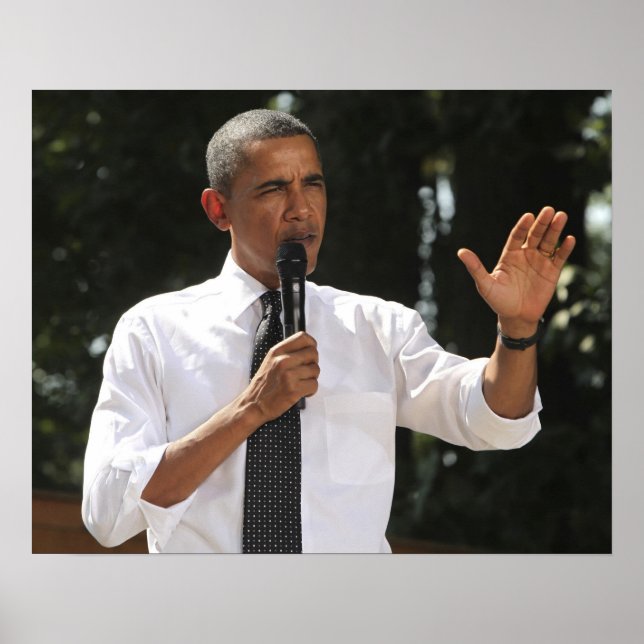 Präsident Barack beantwortet Fragen zu Poster (Vorne)