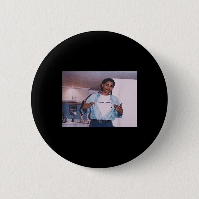 Präsident Barack Hussein Obama Button (Vorderseite)