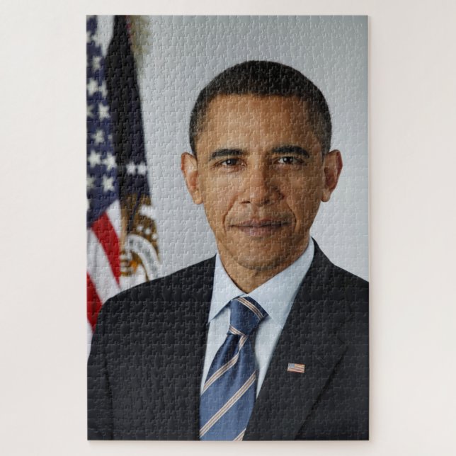 Präsident Barack Obama 1. Term Offiziell Portrait Puzzle (Vertikal)