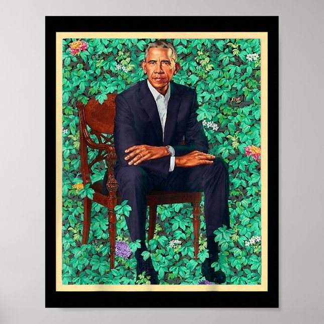 Präsident Barack Obama 2028 Portrait Patriotic Dem Poster (Vorne)