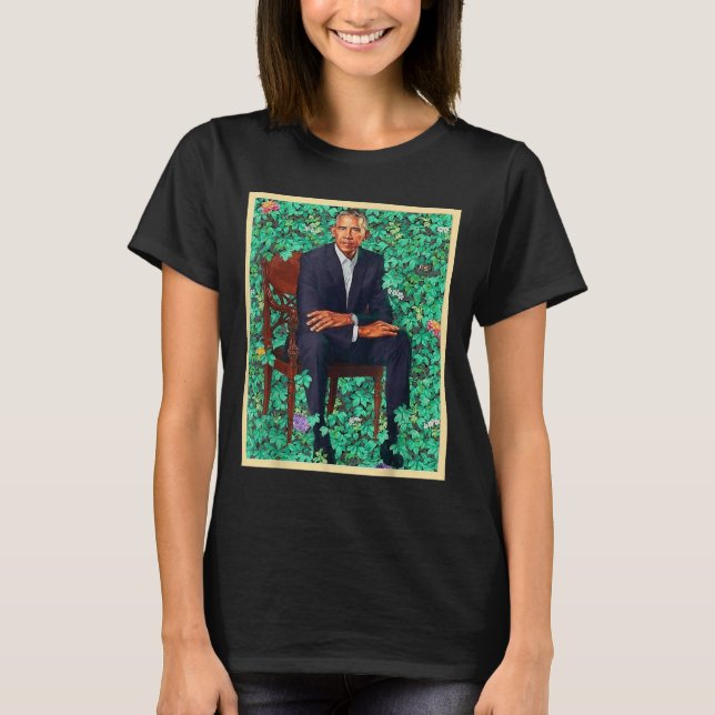 Präsident Barack Obama 2028 Portrait Patriotic Dem T-Shirt (Vorderseite)