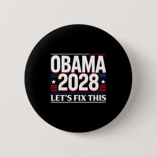 Präsident Barack Obama 2028 Rtrait Patriotischer D Button