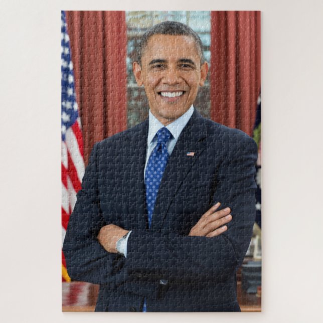 Präsident Barack Obama 2. Term Portrait 20 x 30 Puzzle (Vertikal)