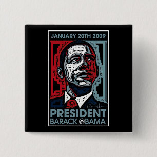Präsident Barack Obama am 20. Januar 2009 Button