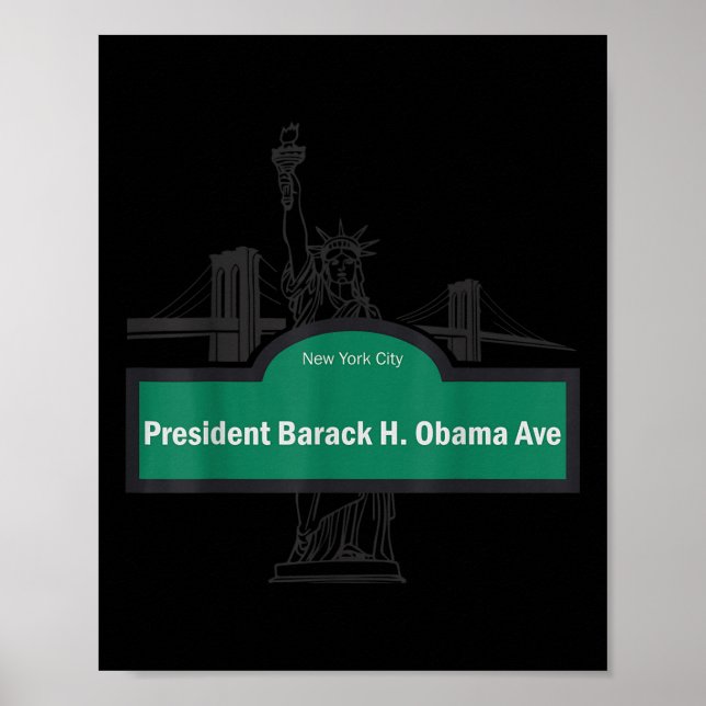 Präsident Barack Obama Ave. Poster (Vorne)