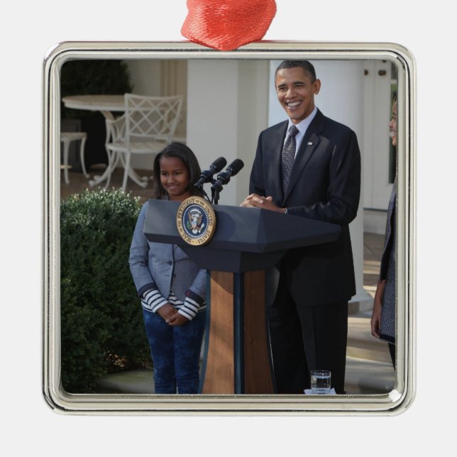 Präsident Barack Obama begnadigt Ornament Aus Metall (Vorne)