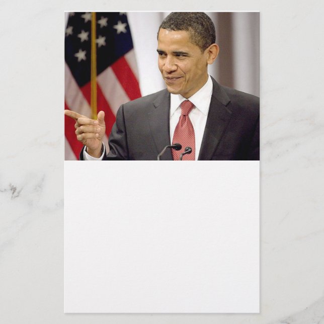 Präsident Barack Obama Briefpapier (Vorderseite)