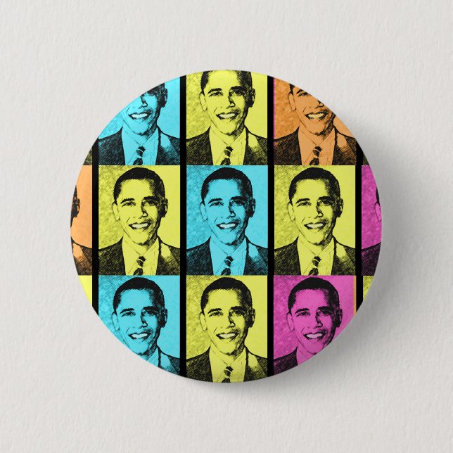 PRÄSIDENT BARACK OBAMA. BUTTON (Vorderseite)