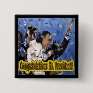 PRÄSIDENT BARACK OBAMA BUTTON