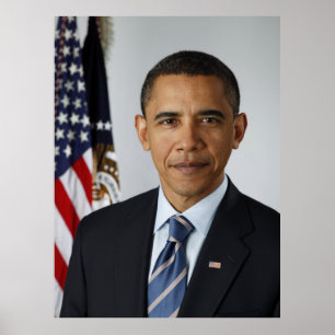 Präsident Barack Obama erstes offizielles Portrait Poster