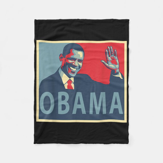 Präsident Barack Obama Fleecedecke (Vorderseite)