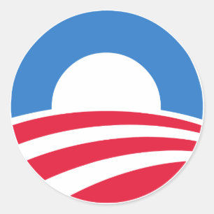 Präsident Barack Obama Logo-Aufkleber Runder Aufkleber