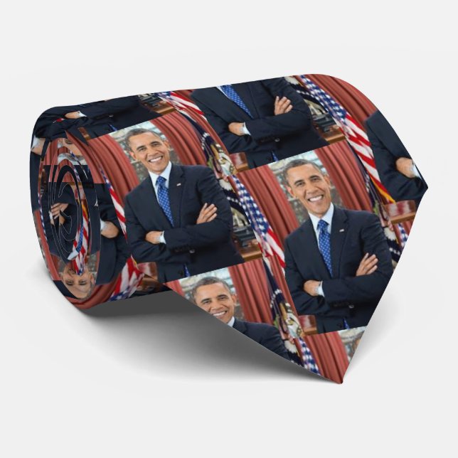 Präsident Barack Obama Necktie Krawatte (Gerollt)
