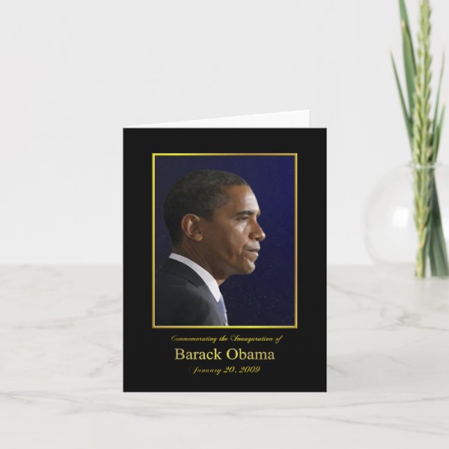 Präsident Barack Obama - Papier-Grußkarte Karte (Vorderseite)