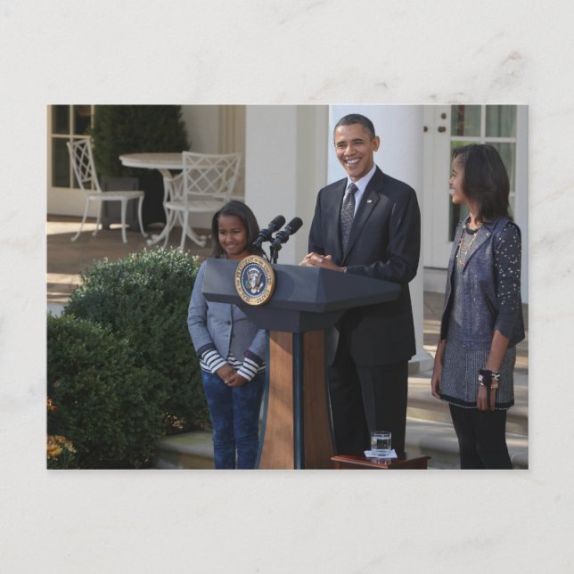 Präsident Barack Obama pardbt die Postkarte (Vorderseite)