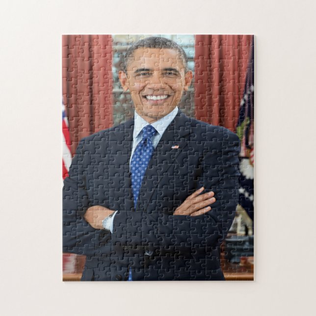 Präsident Barack Obama Portrait Puzzle (Vertikal)