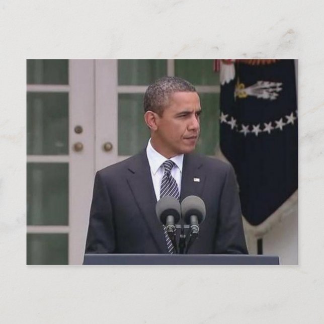 Präsident Barack Obama Postkarte (Vorderseite)