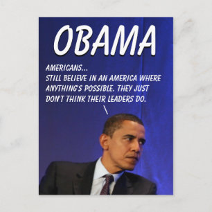 Präsident Barack Obama Postkarte