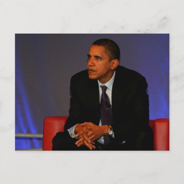 Präsident Barack Obama Postkarte (Vorderseite)