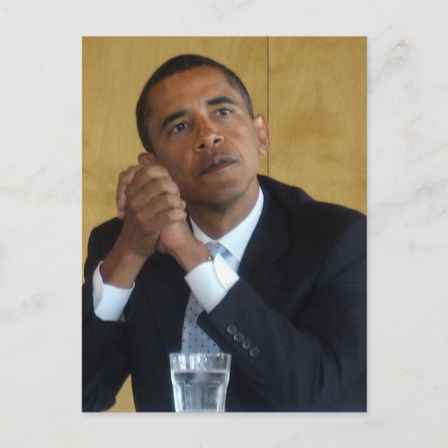 Präsident Barack Obama Postkarte (Vorderseite)