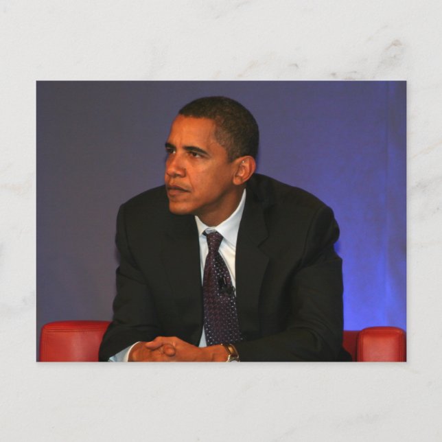 Präsident Barack Obama Postkarte (Vorderseite)