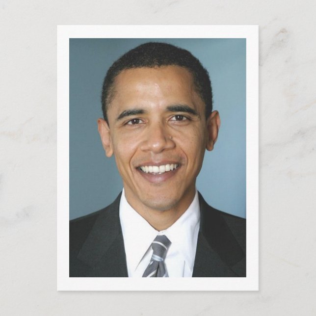 Präsident Barack Obama Postkarte (Vorderseite)