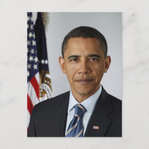 Präsident Barack Obama Postkarte