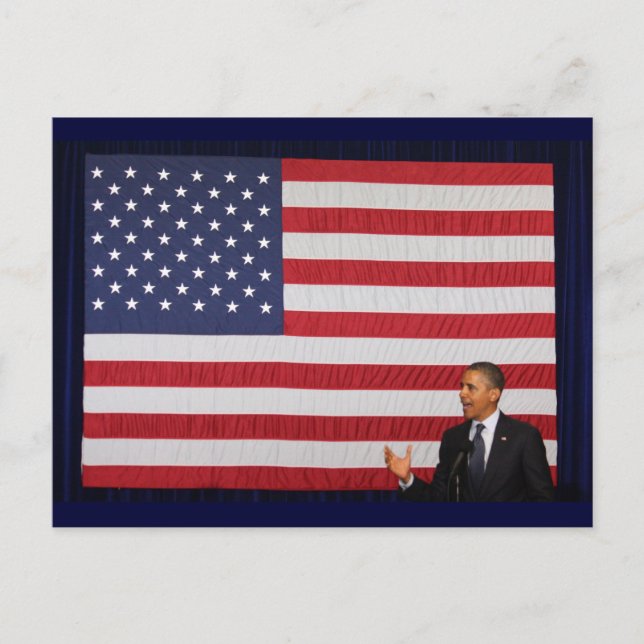 Präsident Barack Obama Postkarte (Vorderseite)