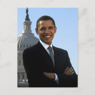 Präsident Barack Obama Postkarte