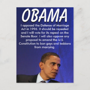 Präsident Barack Obama Postkarte