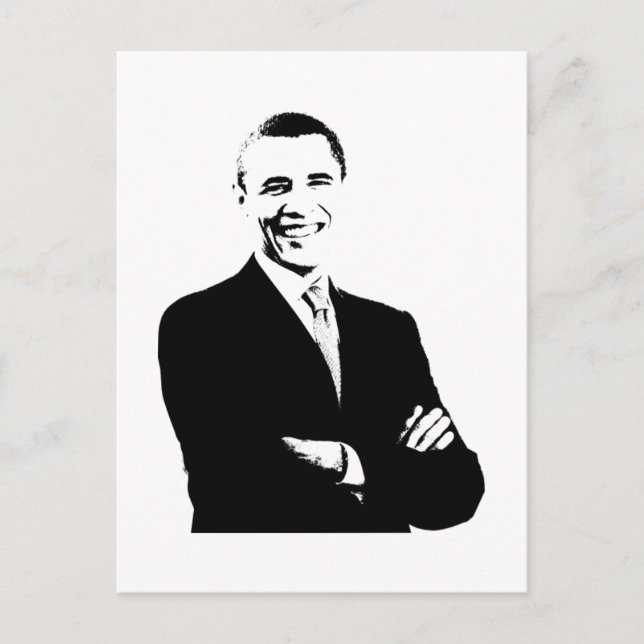 Präsident Barack Obama Postkarte (Vorderseite)