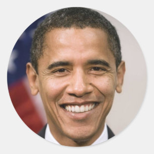 Präsident Barack Obama Runder Aufkleber