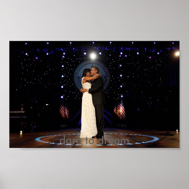 Präsident Barack Obama Tanz mit Miche Poster (Vorne)