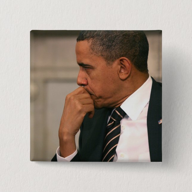 Präsident Barack Obama trifft Präsidenten Button (Vorderseite)