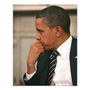 Präsident Barack Obama trifft Präsidenten Fotodruck