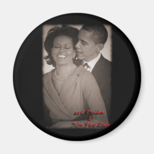 PRÄSIDENT BARACK OBAMA U. FIRST LADY-MAGNET MAGNET