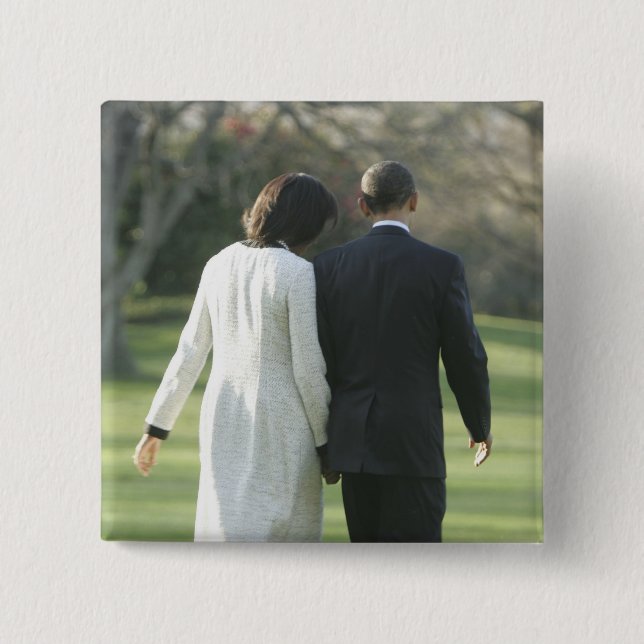 Präsident Barack Obama und First Lady Michelle Button (Vorderseite)