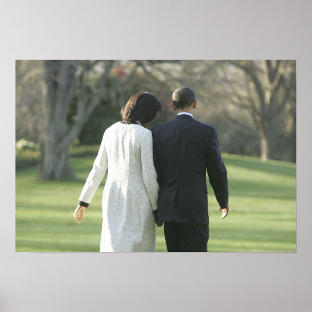Präsident Barack Obama und First Lady Michelle Poster (Vorne)