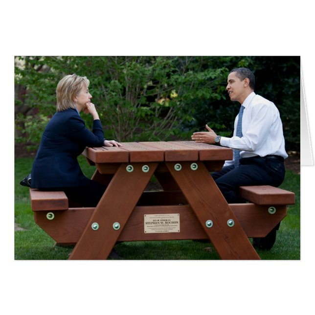 Präsident Barack Obama und Hillary Clinton (Vorderseite (Horizontal))