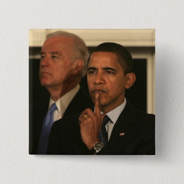 Präsident Barack Obama und Vizepräsident Button (Vorderseite)