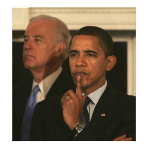 Präsident Barack Obama und Vizepräsident Fotodruck