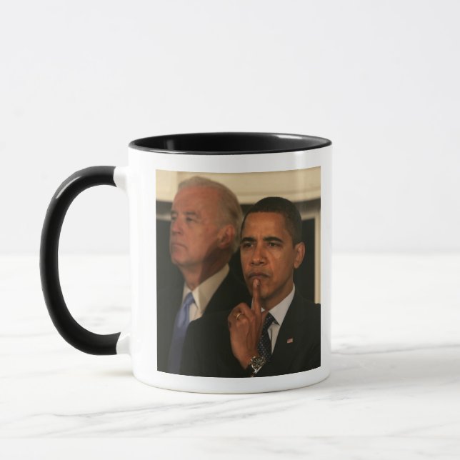 Präsident Barack Obama und Vizepräsident Tasse (Links)