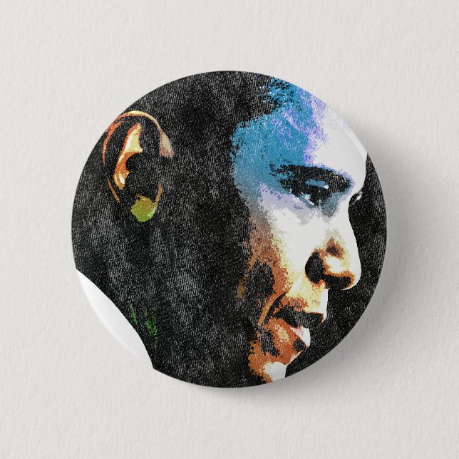 Präsident Barack Obama Vintag Button (Vorderseite)