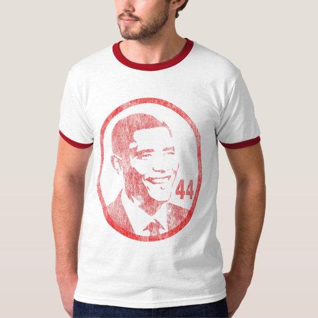 Präsident Barack Obama - Vintag T-Shirt (Vorderseite)