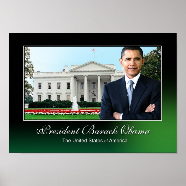 Präsident Barack Obama (weißes Haus) Poster (Vorne)