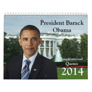 Präsident Barack Obama zitiert Kalender 2014