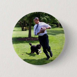 Präsident Barack und Bo Obama Button