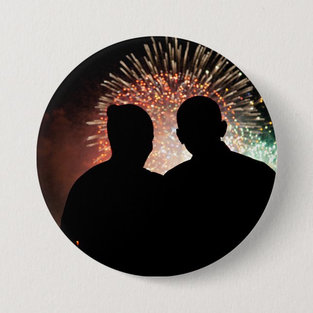 Präsident Barack und Michele Obama Button (Vorderseite)