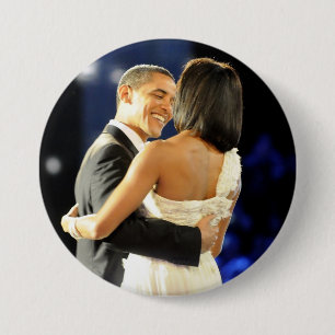 Präsident Barack und Michele Obama Button