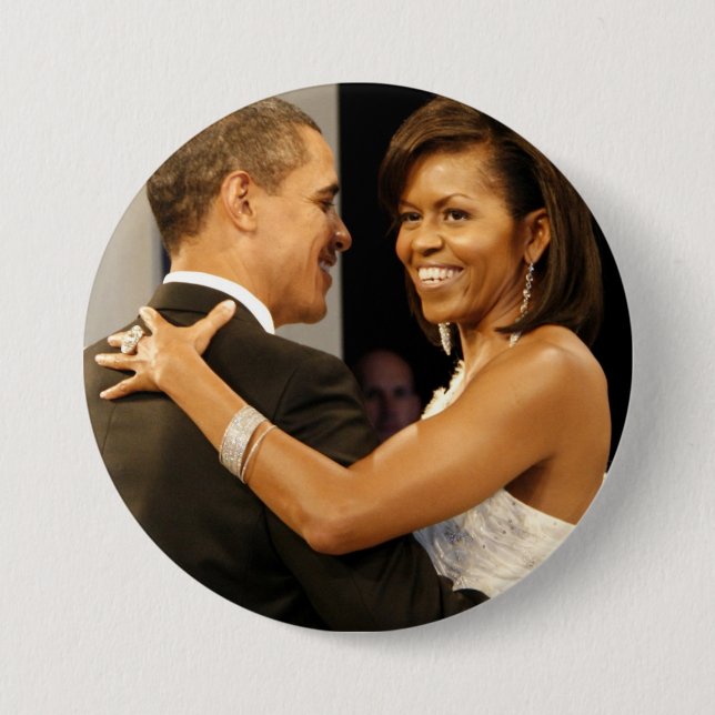 Präsident Barack und Michele Obama Button (Vorderseite)